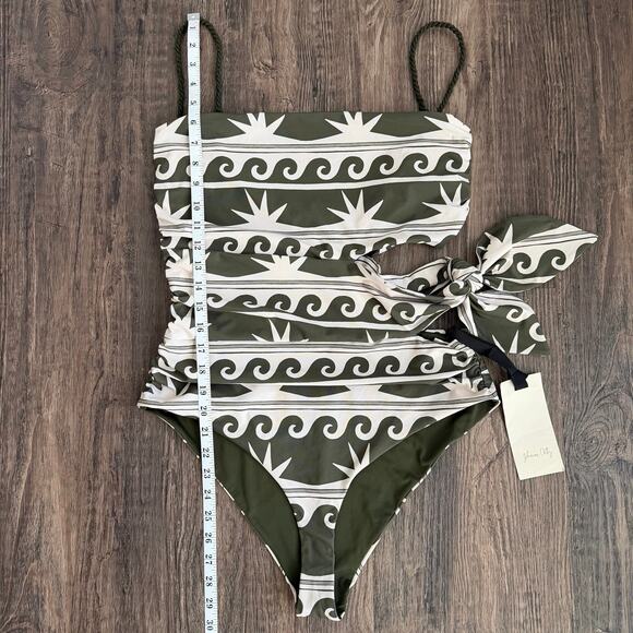 NEW Johanna Ortiz Great Star One Piece Swimsuit in Olive Size XL - Picture 9 of 10